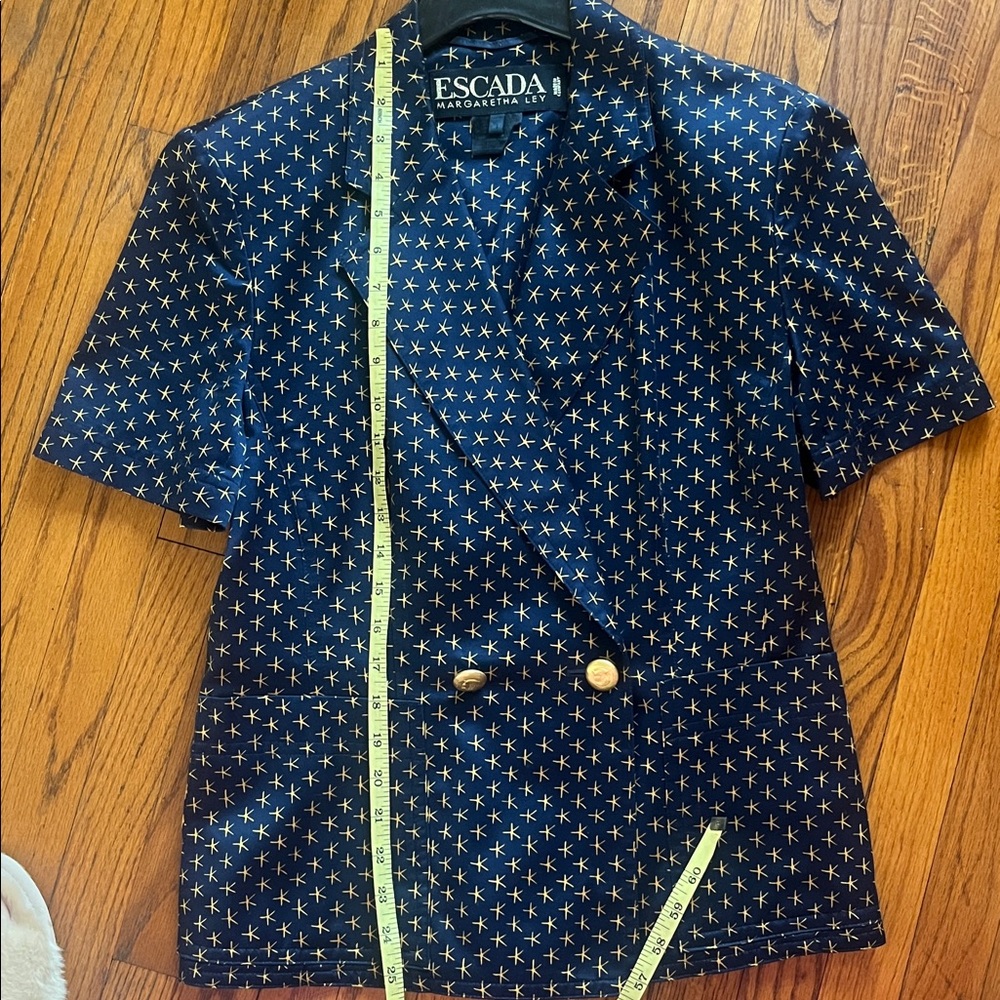 Vintage Escada Blazer short sleeve size 6 SUPER RARE - Picture 9 of 10